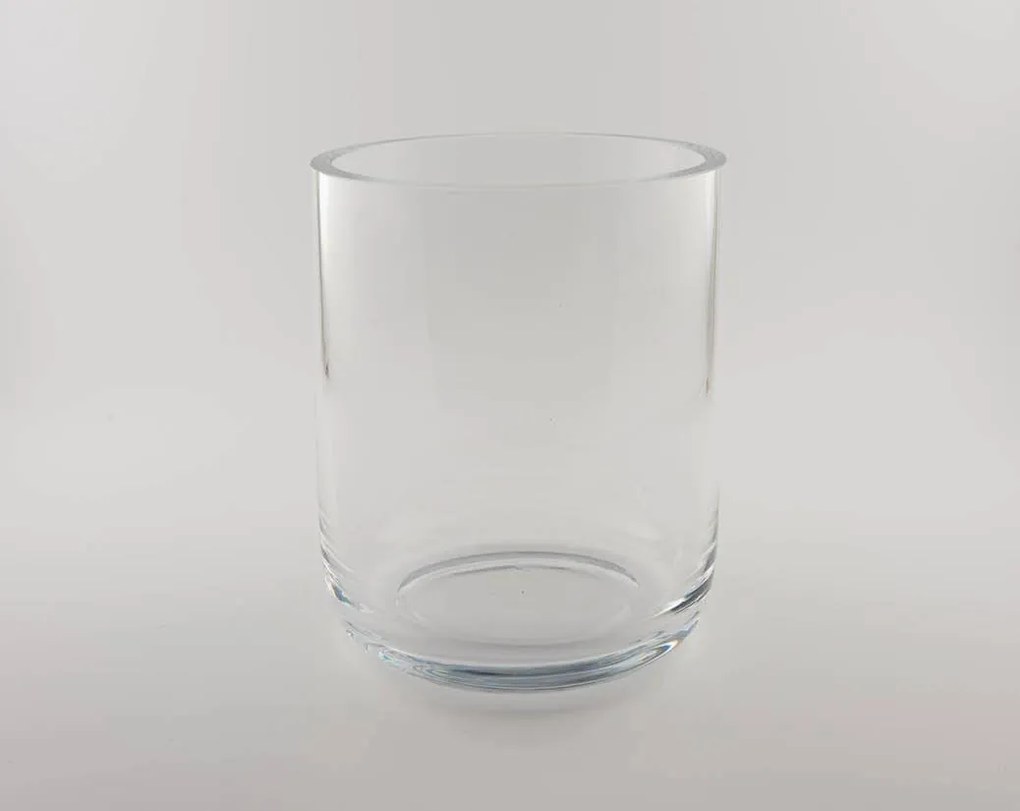 D&M | Bloempot Urban Basic lengte 29 cm x breedte 29 cm x hoogte 29 cm transparant bloempotten glas decoratie vazen & bloempotten