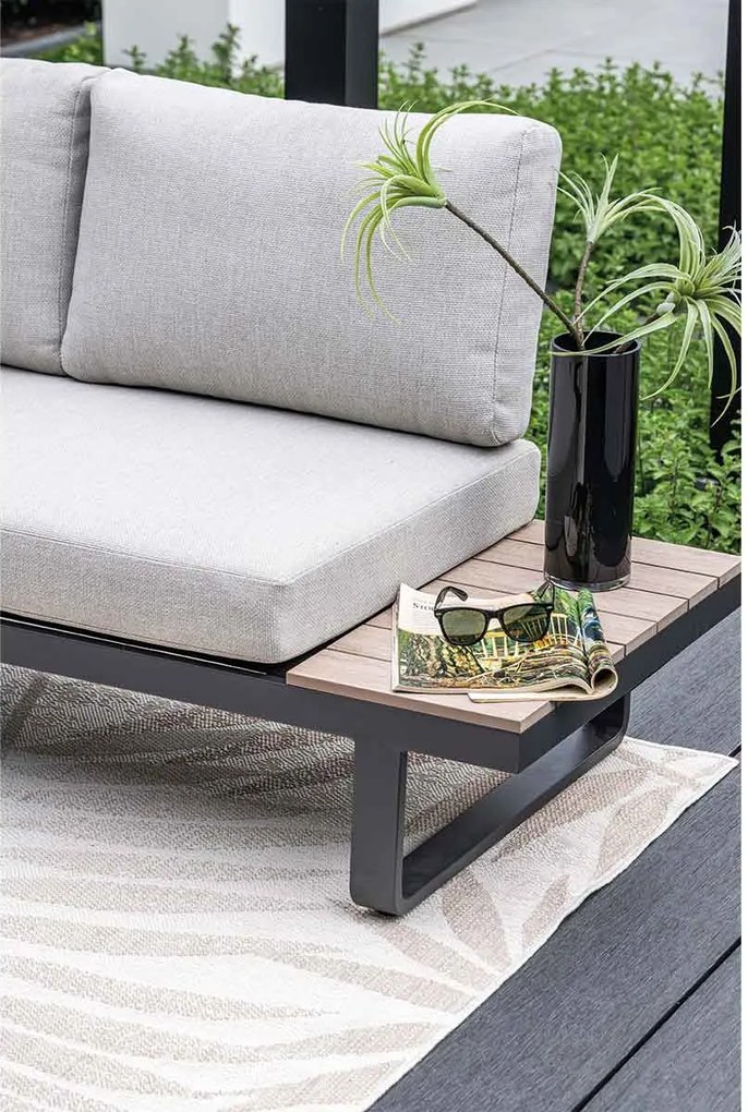 Garden Impressions Diego loungeset 4-delig - donker grijs