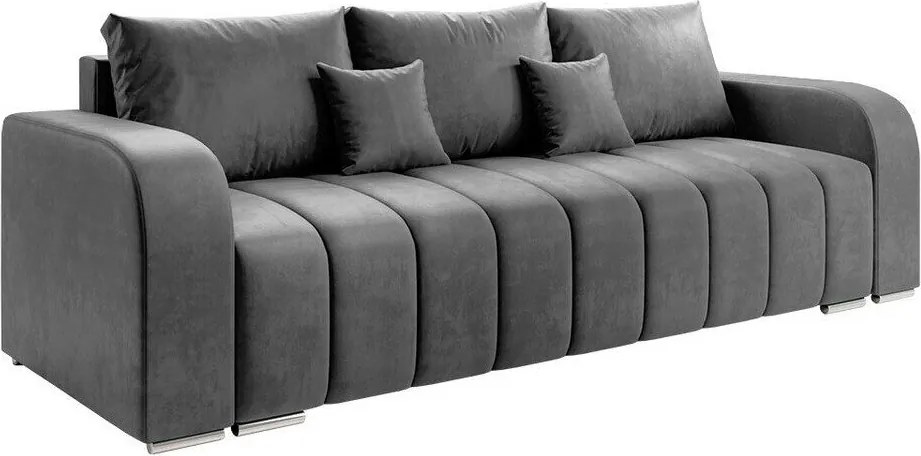 Slaapbank Muncie 106, Aantal zitplaatsen: 4, Aanwezig, 86x244x90cm, 89 kg, Poten: Metaal