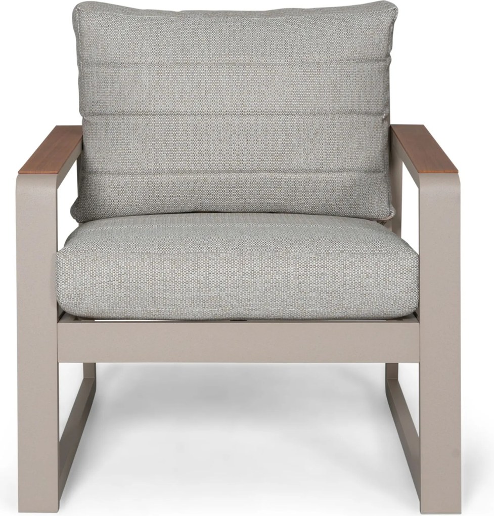 Stoel en Bank Loungeset 7 personen Aluminium Zand/Beige Lifestyle Garden Furniture Sabbia