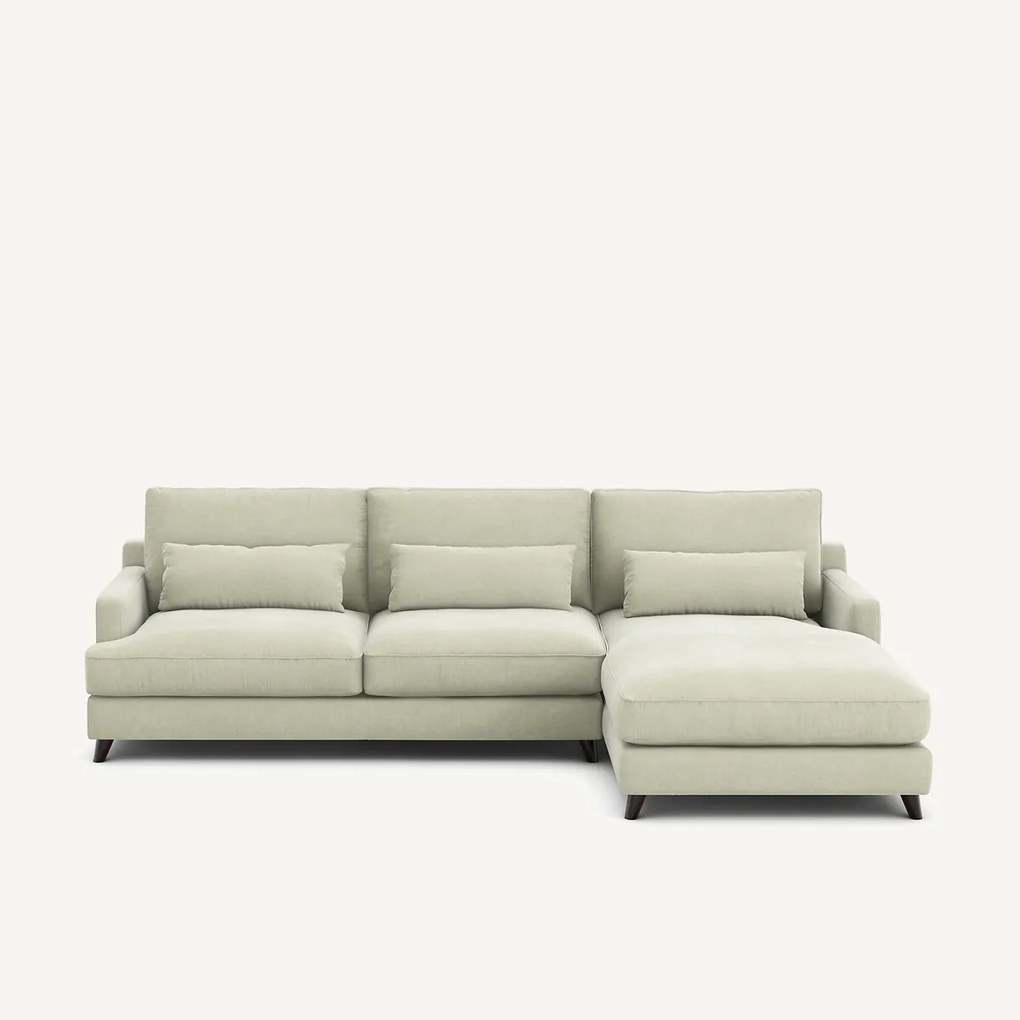 Hoekbank van stonewashed fluweel, ALWINE