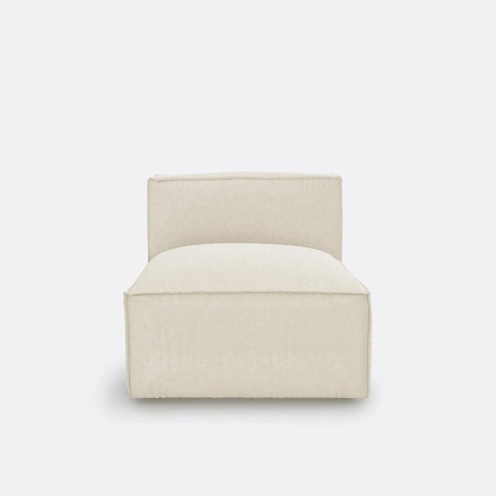 Element voor modulaire bank, in bouclé stof, Seven