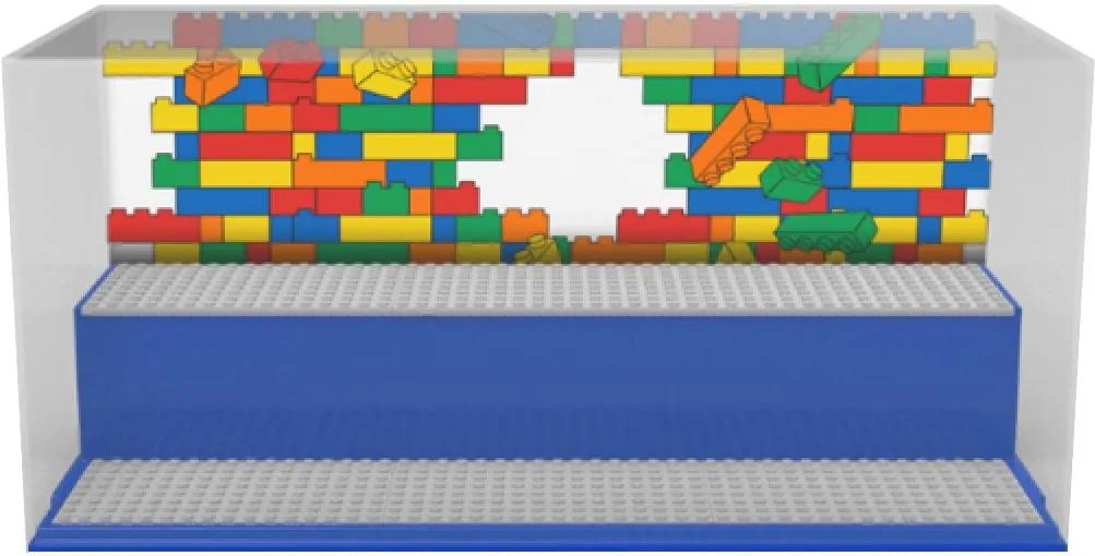 Opbergbox LEGO play & display blauw
