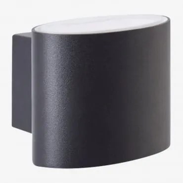 Led-wandlamp Voor Buiten In Aluminium Met 2 Lichtpunten Birelo Zwart - Sklum