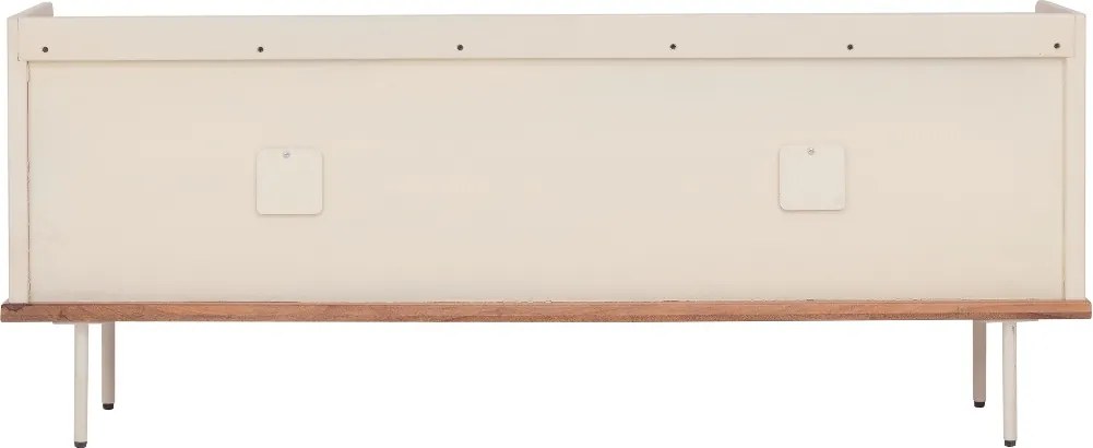 Beige TV Meubel Met Ribbels - 150x40x60cm.
