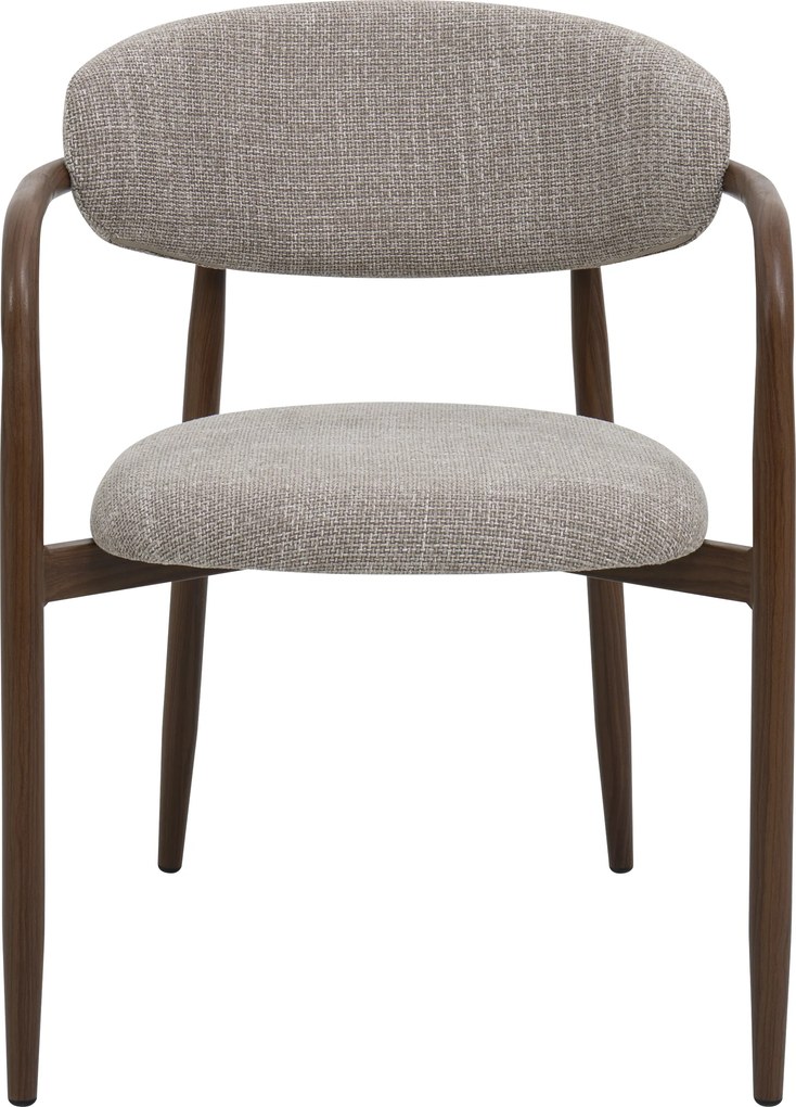 Eetkamerstoel Walnoot Met Armleuningen