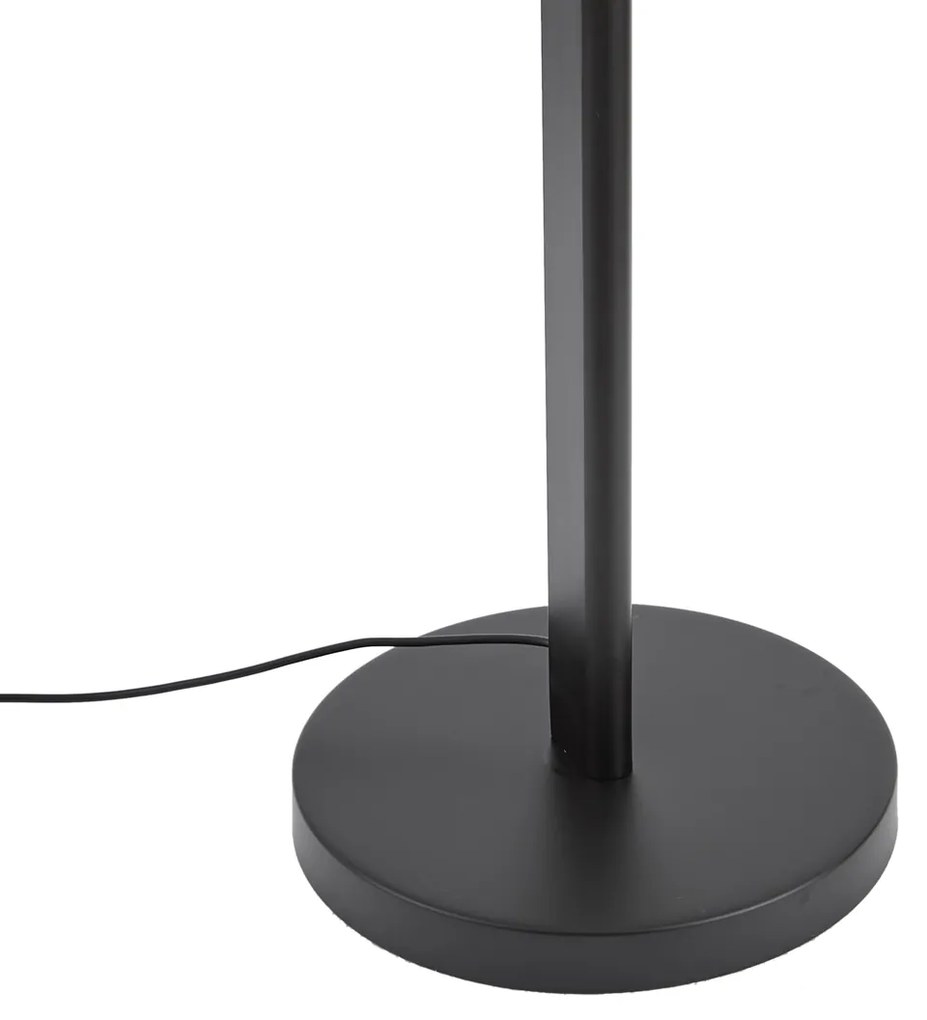 Design vloerlamp zwart incl. LED dimbaar - Rolla