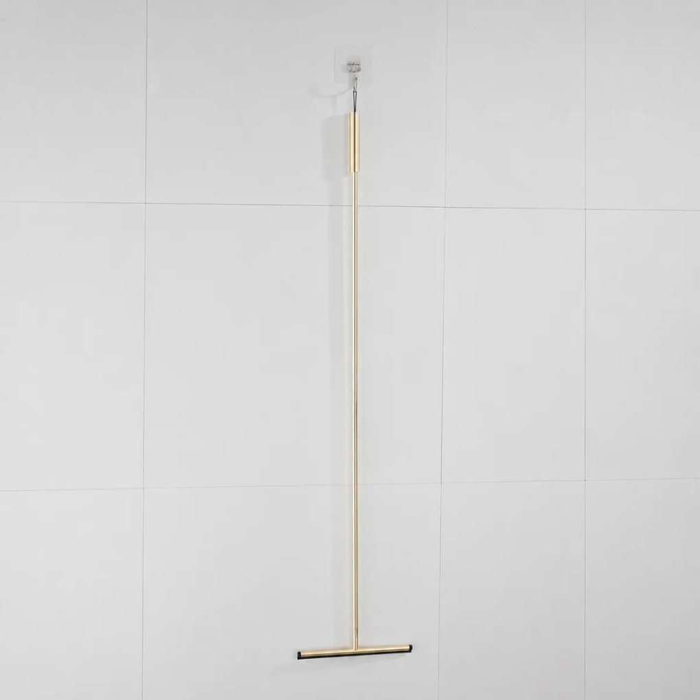 Saniclear Academy vloerwisser 120cm geborsteld messing mat goud
