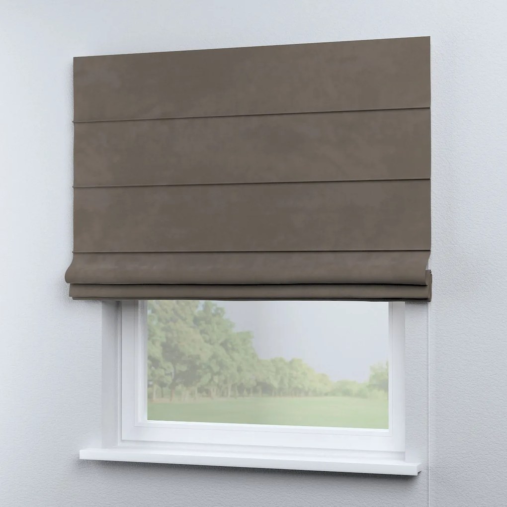 Dekoria Kant en Klaar Vouwgordijn Capri, grijs-beige