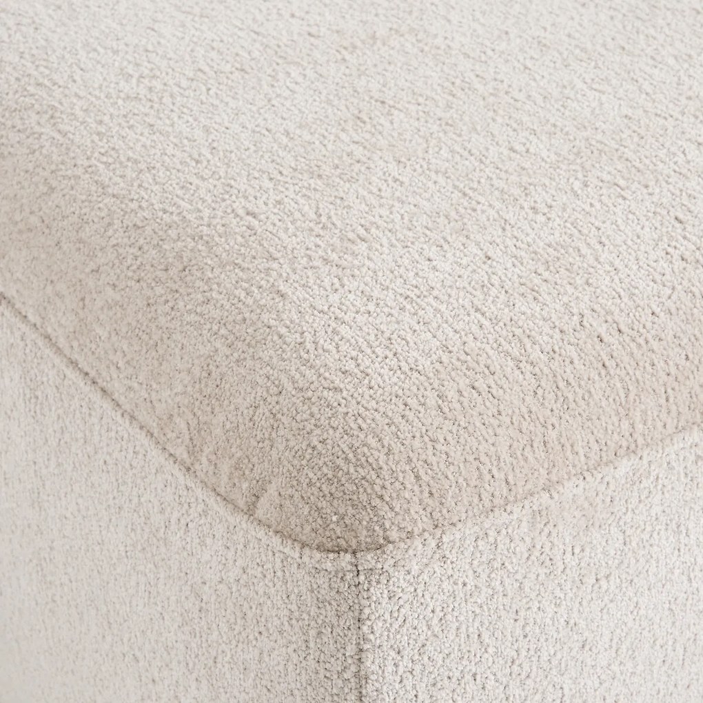 Poef voor modulaire bank, jacquard chenille, AMAD