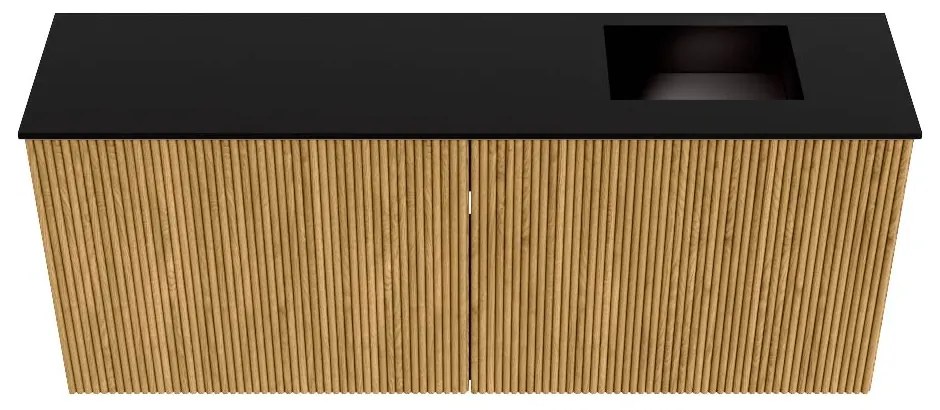 Mondiaz Joya 100cm toiletmeubel oak met wastafel faye rechts 1 kraangat urban