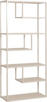 Boekenkast 85x190 Cm In Thura-staal Tapioca Beige - Sklum