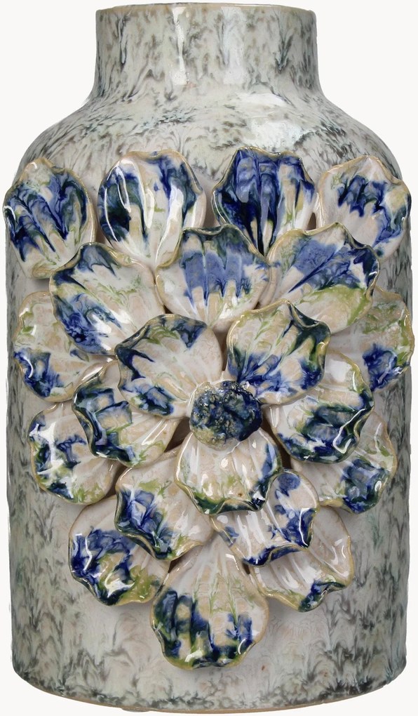 Steengoed vaas Meadow, H 23 cm