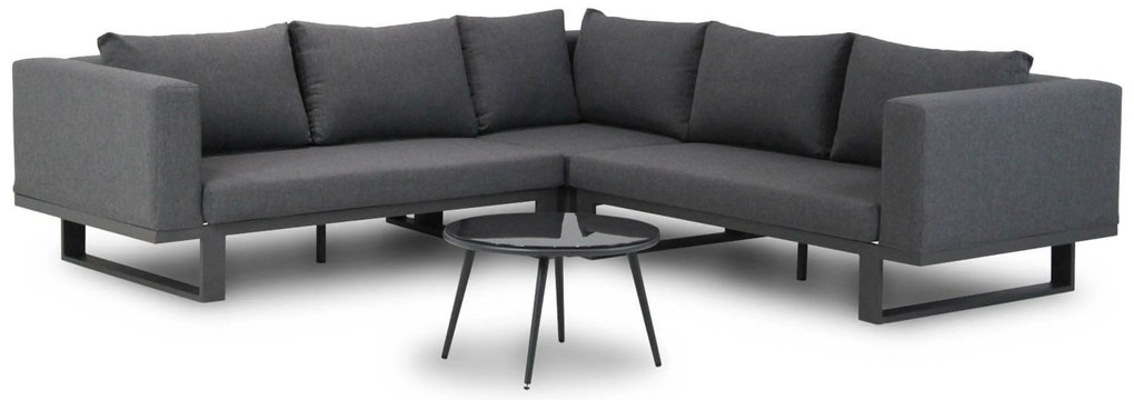 Hoek loungeset 5 personen Aluminium/Outdoor textiel Grijs  Lifestyle Garden Furniture Club/Enchante