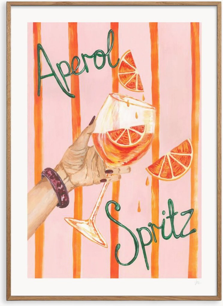 Ingelijste digitale print Aperol Spritz Art Print