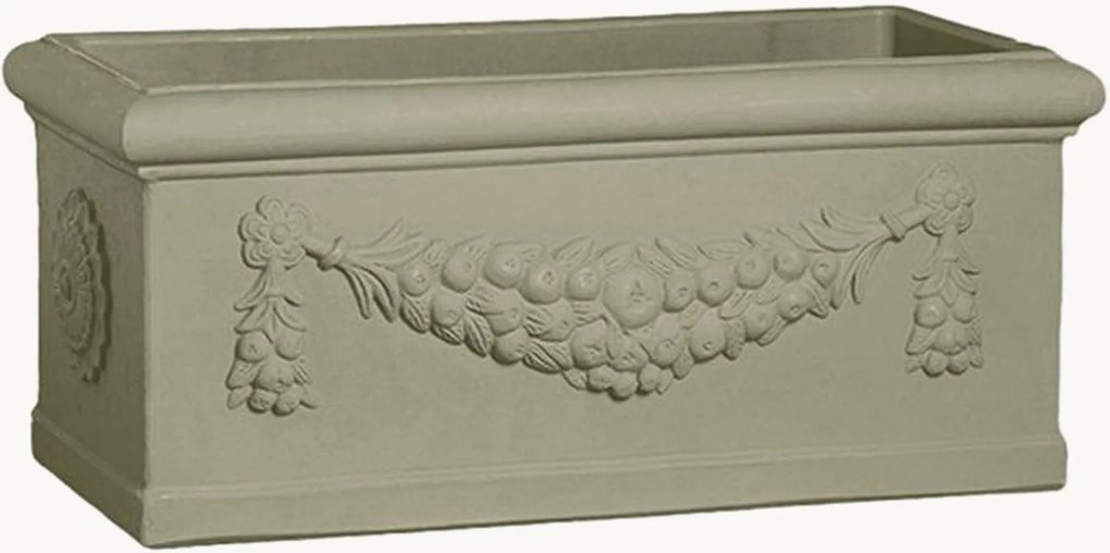 Outdoor plantenpot Rettangolo Festonato, H 30 cm
