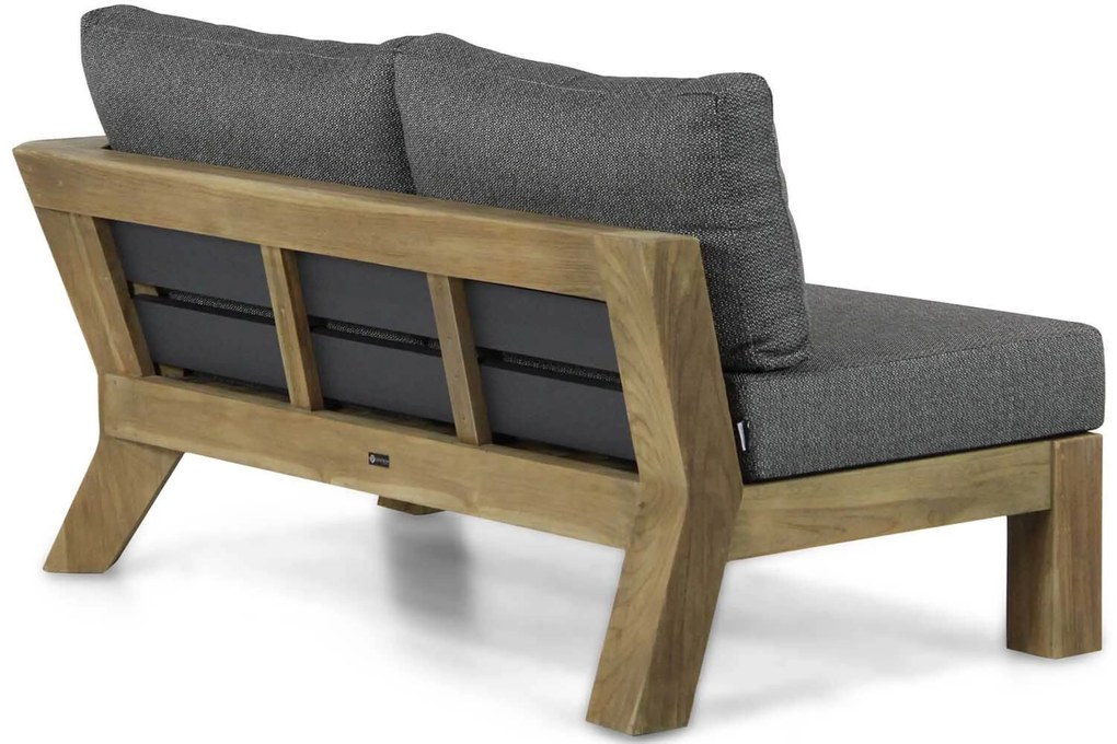 Hoek loungeset 5 personen Teak Old teak greywash Santika Furniture Santika Cantik