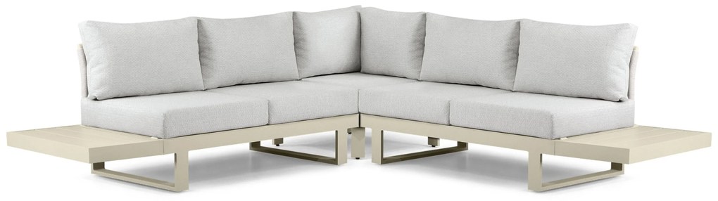 Hoek loungeset 5 personen Aluminium Taupe  Lifestyle Garden Furniture Lorenzo