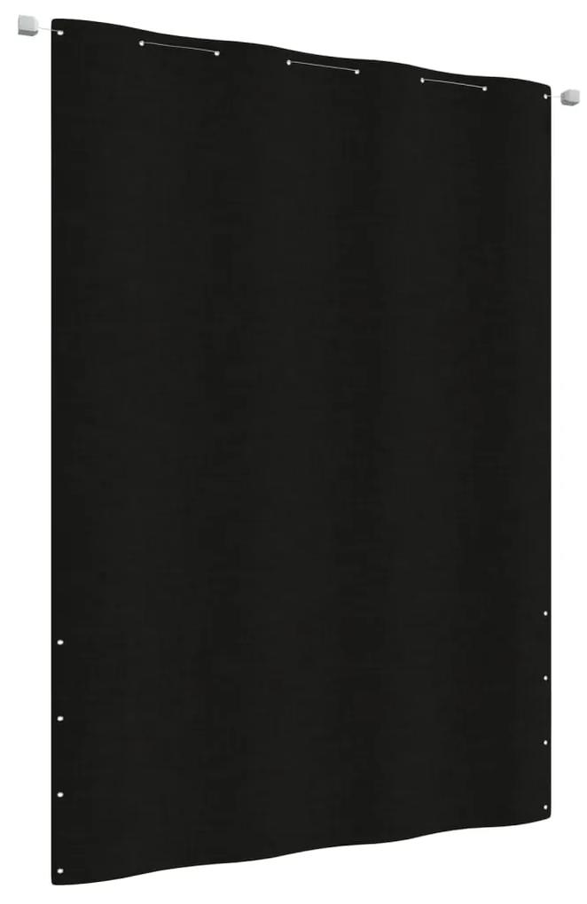 vidaXL Balkonscherm 160x240 cm oxford stof zwart