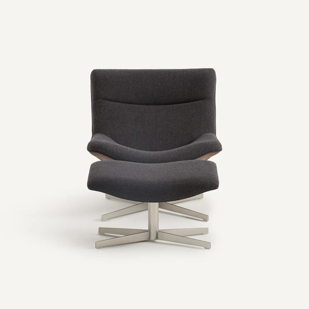 Draaibare relaxfauteuil met voetenbank, Wesley