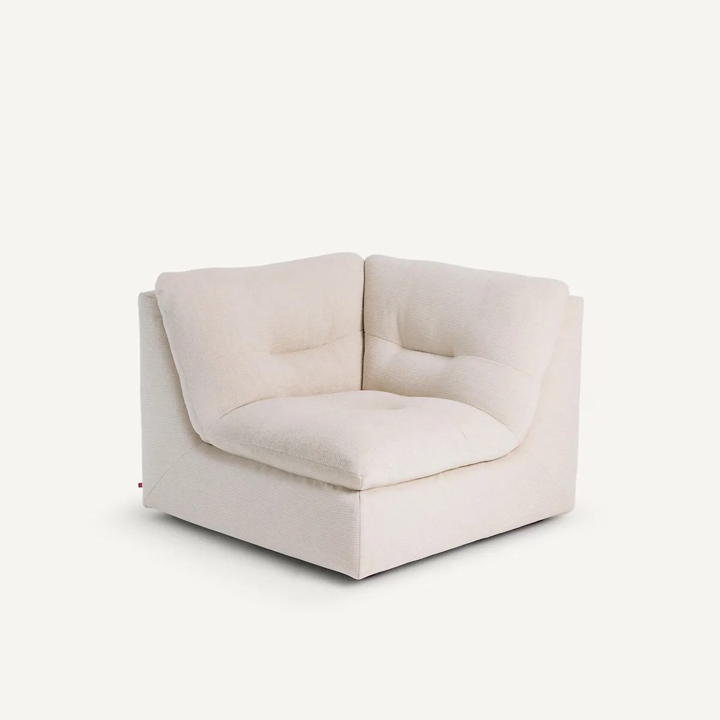 Modulaire 90° hoek in gerecycled katoen, GIULIANO