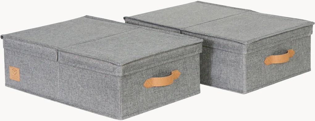 Opbergdozen Premium met deksel, set van 2