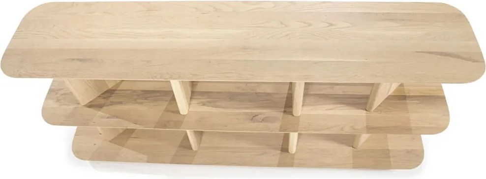 Open Dressoir Eikenhout Naturel - 180 X 40cm.