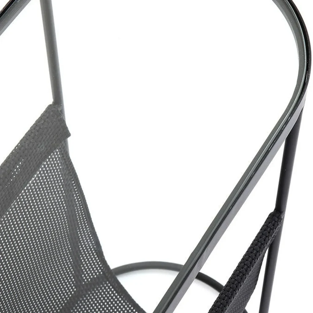 Kare Design Mesh Ovalen Bijzettafel Krantenbak - 54 X 25cm.