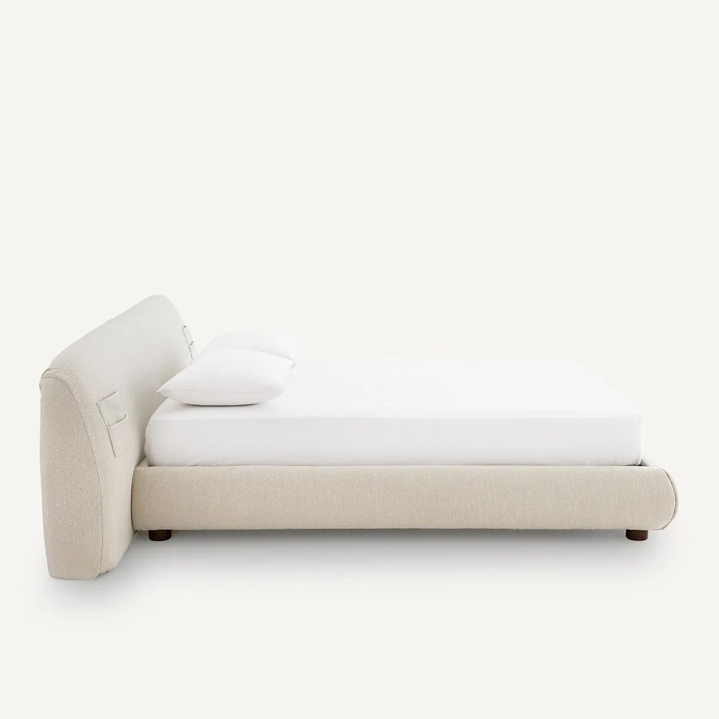 Nuvole gewatteerde 2-zits bouclette bedframe
