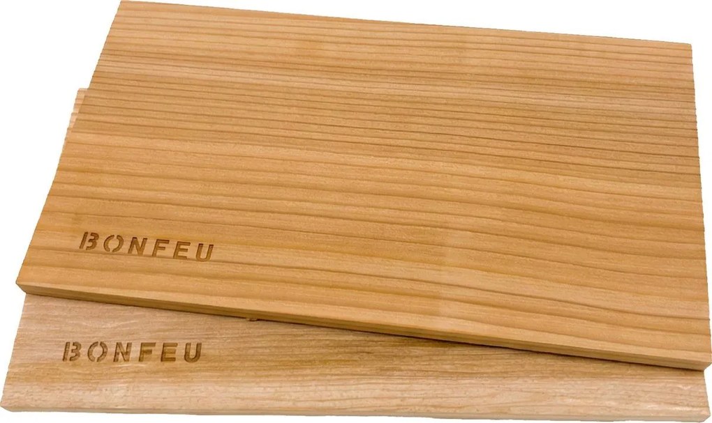 BonFeu FlavorBoard Cederhouten Rookplankjes - Set van 2 - 25x14x1 cm