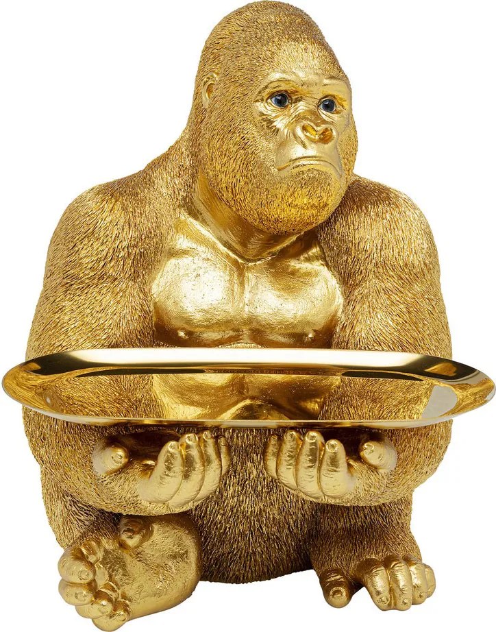 Gouden Gorilla Met Dienblad