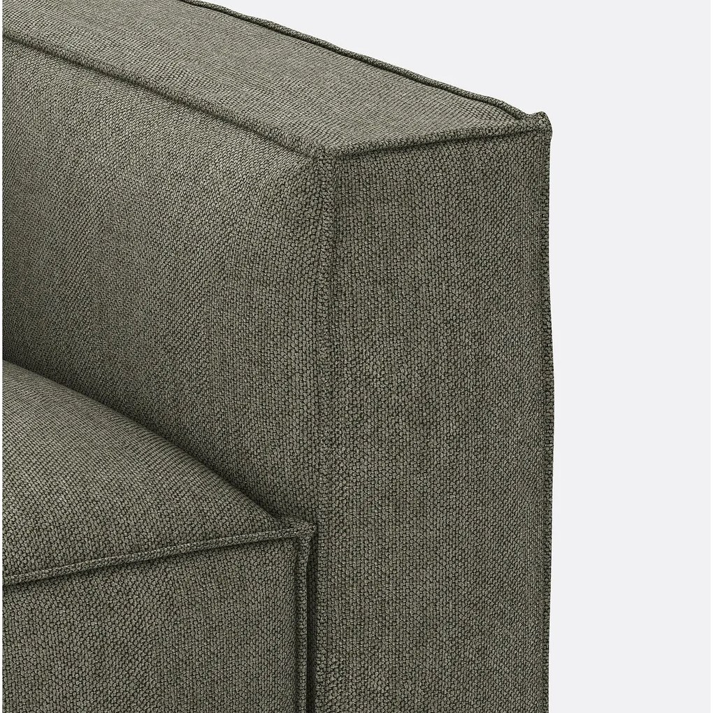Modulaire bank, 3-zit, getextureerde stof, Seven