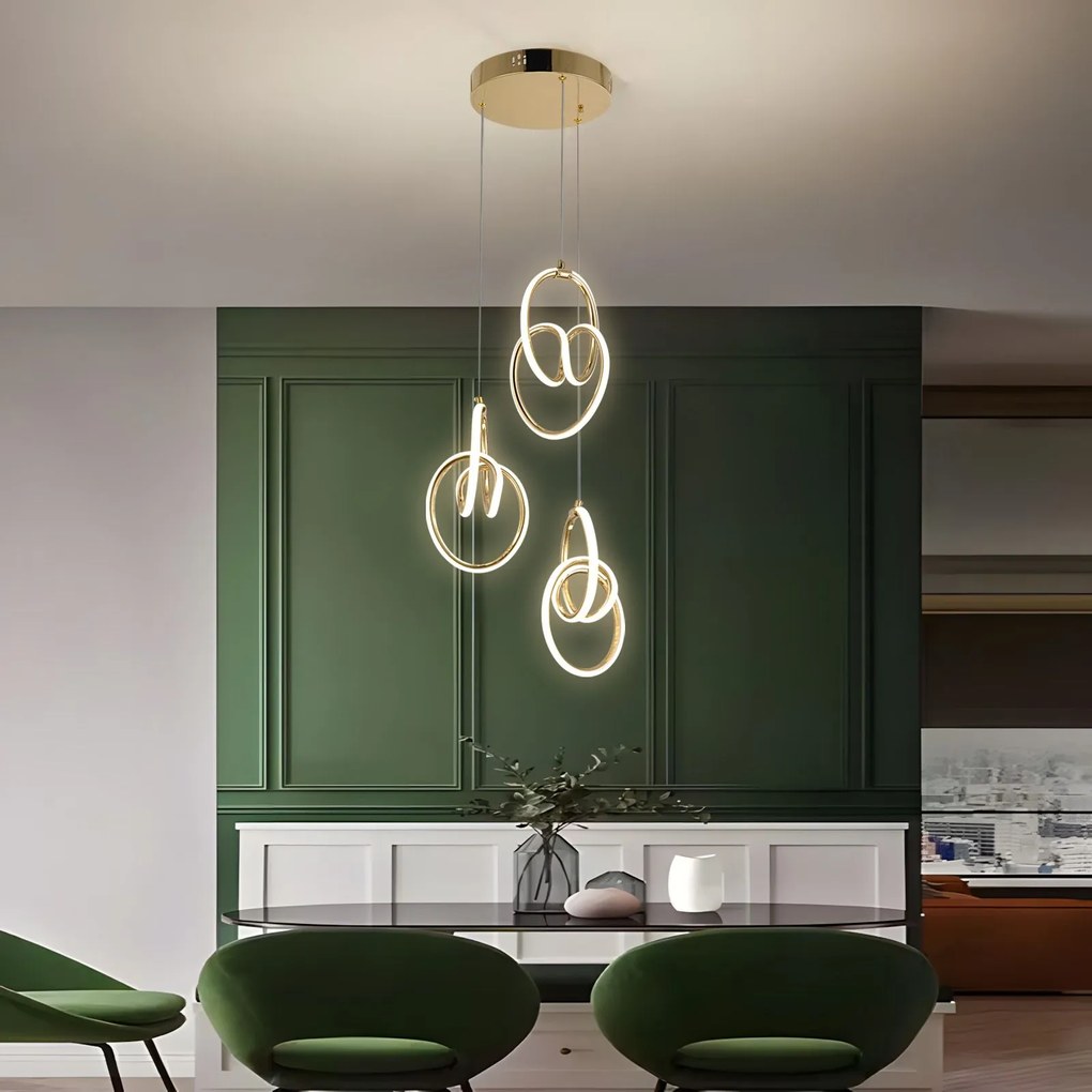 LED hanglamp G082-3CPR Gold