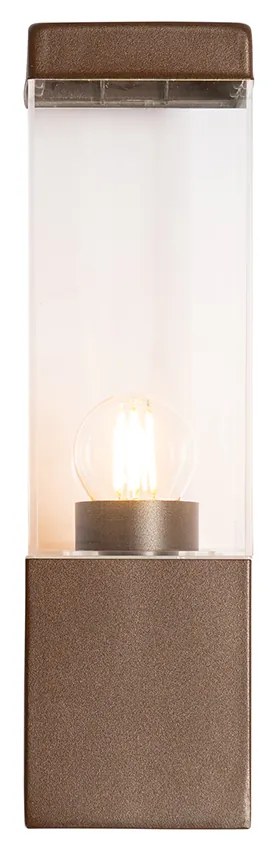 Moderne buiten wandlamp roestbruin - Malios
