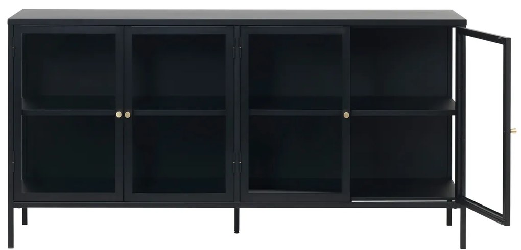 Metalen Dressoir 4 Deuren - 170x40x85cm.