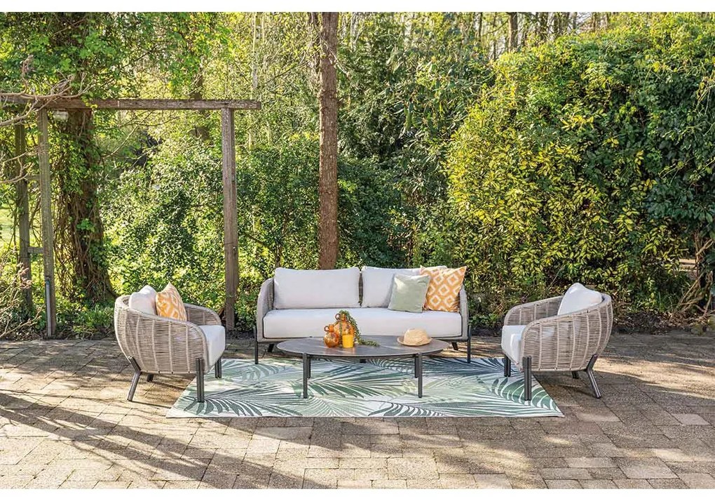 Garden Impressions Padula loungeset 4-delig - taupe
