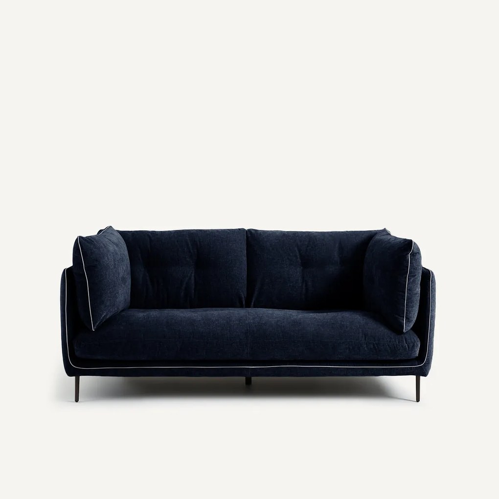 2-zits bank, chenille fluweel, Botero