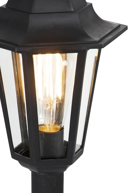 Buitenlamp met dimmer Smart lantaarn zwart 122 cm incl. Wifi ST64 - New Haven Klassiek / Antiek E27 IP44 Buitenverlichting