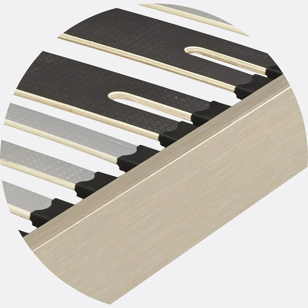 Bedbodemset met 18 brede latten, rugversteviging + poten