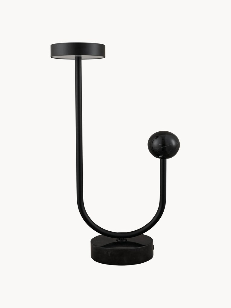 Grote LED-tafellamp Grasil van marmer