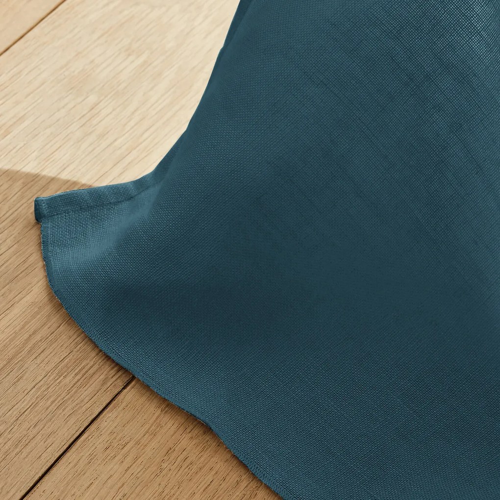 Linnen gordijn met katoenen voering, Vlaamse plooien, Colin