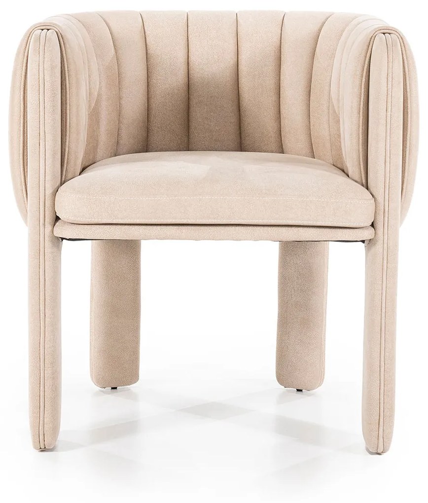 Eleonora Liselore Beige Design Eetkamerstoel