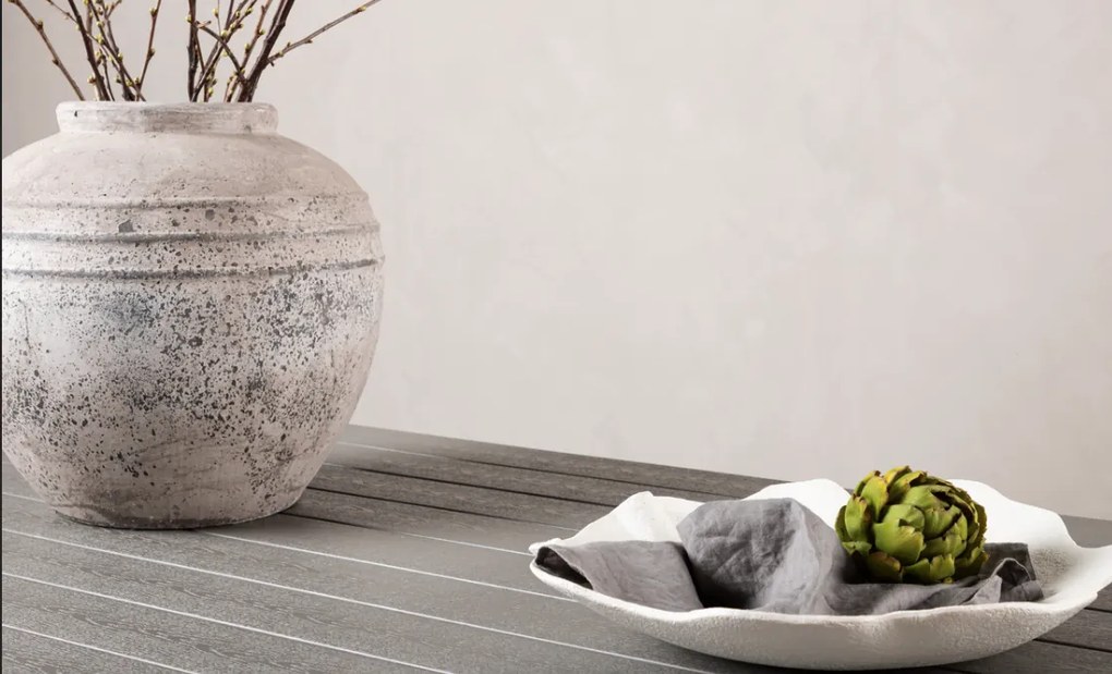The Outsider Tuintafel - Toscane - Wit/Grijs - Alu/Polywood - 205x90 cm - The Outsider
