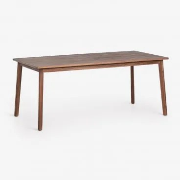 Rechthoekige Tuin Tafel Van Acaciahout Kaela Donker Acaciabruin & 180 X 90 Cm - Sklum