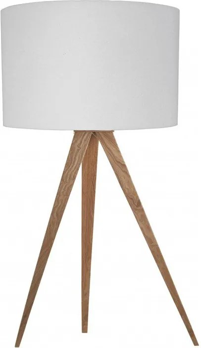 Zuiver Tripod Wood Design Tafellamp Driepoot Hout-wit