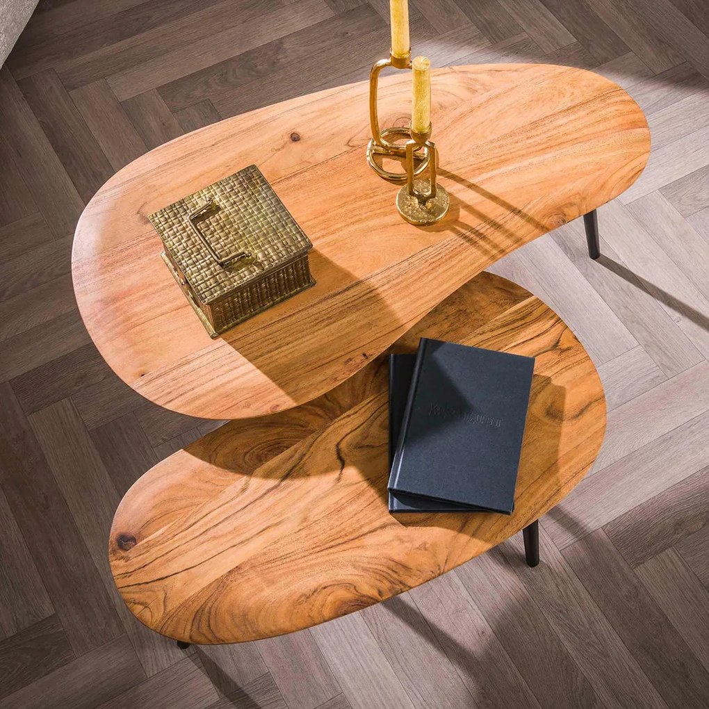 Salontafel Set Van 2 Organische Vorming