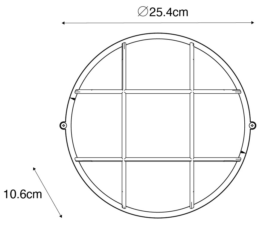 Industriële buitenwandlamp antiek goud IP44 - Hanneke