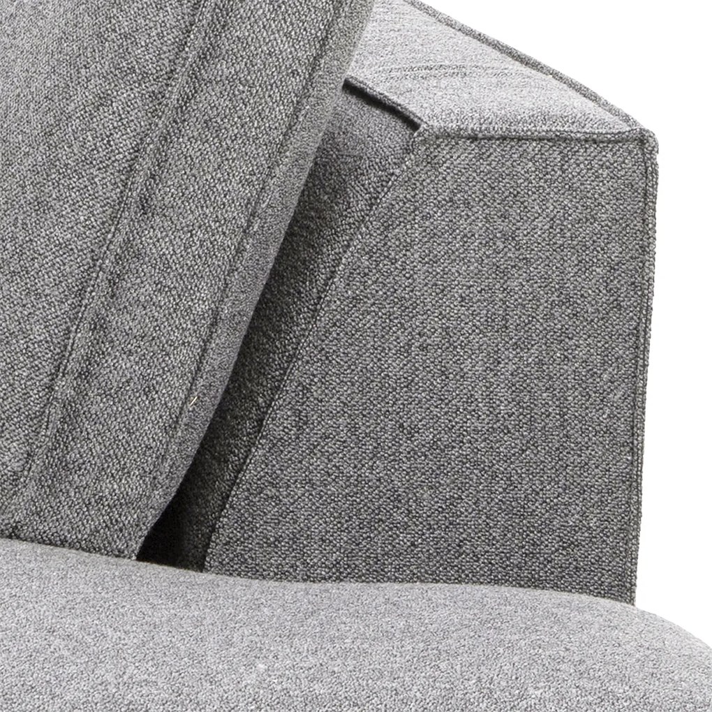 Hoekbank Grijs Boucle Hoek Rechts