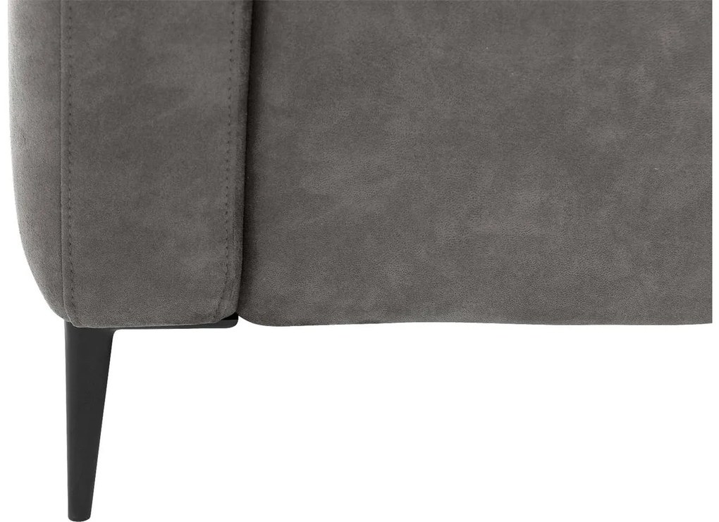 Goossens Key West grijs, micro leer, 2,5-zits, modern design