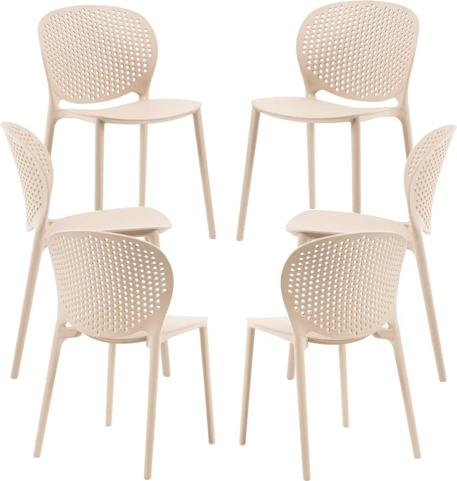 Set 6 Brandi Stoelen